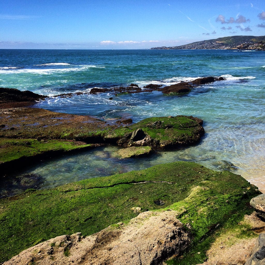 Image of Sandy beach. california united states america usa orange county laguna beach treasure island montage blue lagoon aliso creek alisos crown royal south bluffs