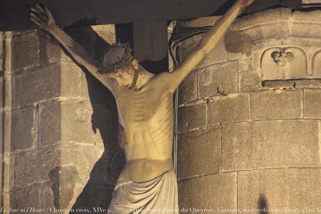 Изображение Église Saint-Pierre-du-Queyroix. christencroix crucifix christ christmort passion limoges saintpierreduqueyroix églisesaintpierreduqueyroix hautevienne renaudcamus 12avril2017