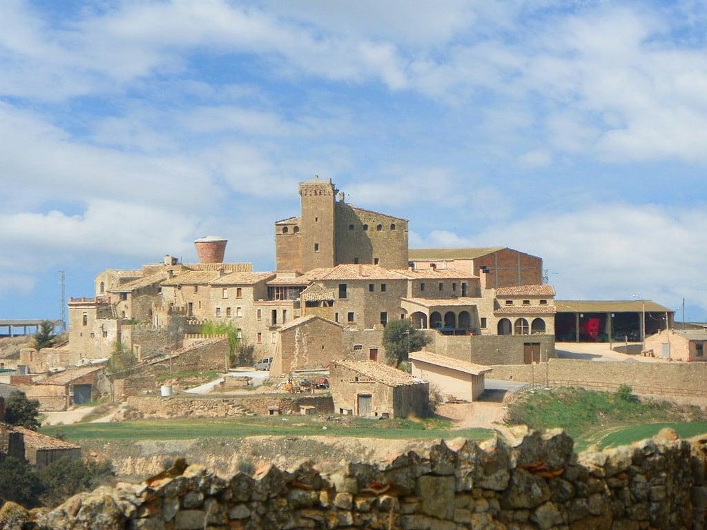 Castell de l'Aranyó の画像. castell poble segarra catalunya