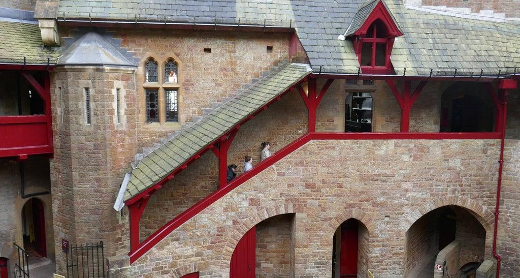 Image of Castell Coch. castellcoch stairs ascending climbing up
