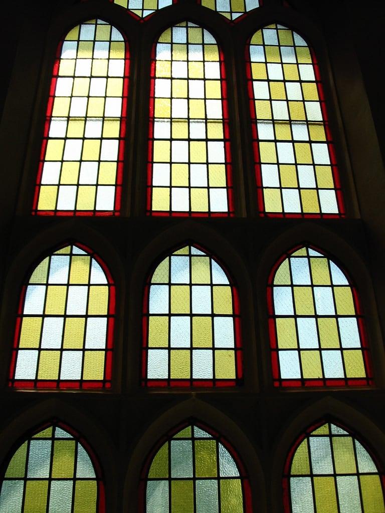 Image of Little Trinity Anglican Church. toronto church window stainedglass doorsopen litletrinity