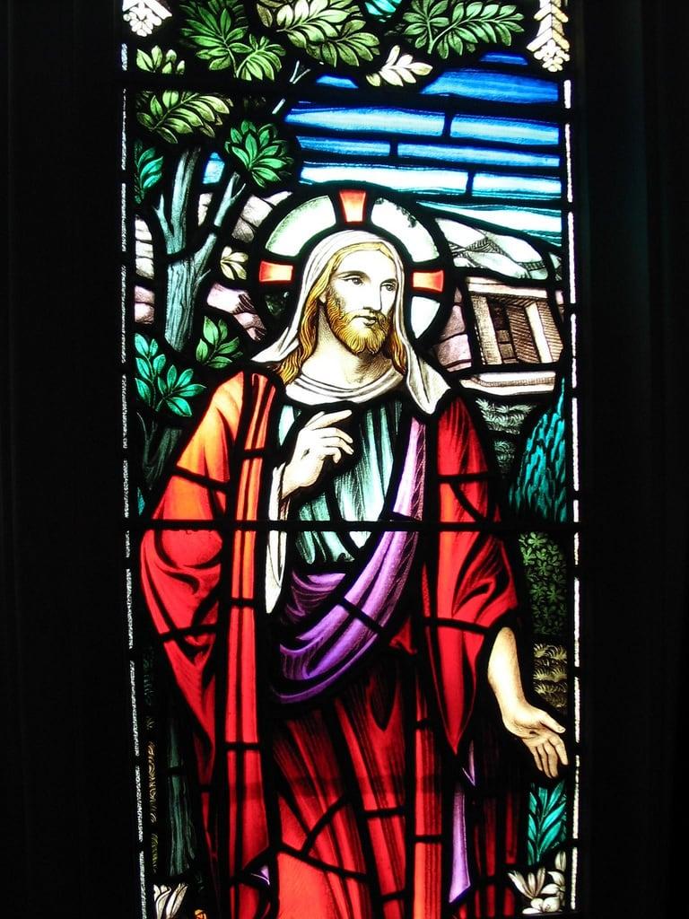 Bild av Jesus Christ. toronto church window jesus stainedglass doorsopen metropolitanunited