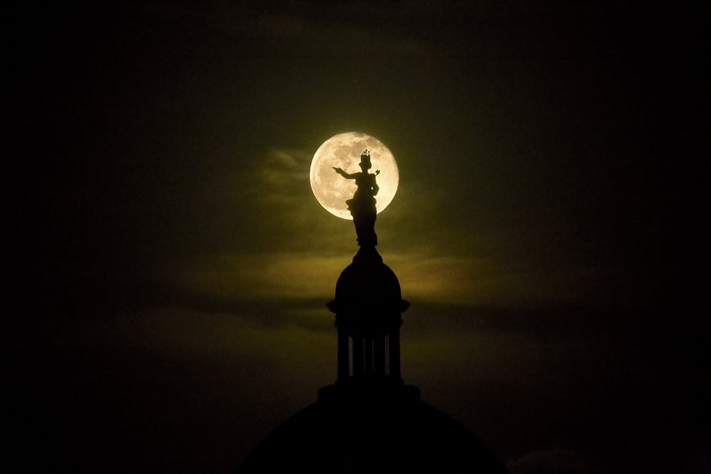 Изображение Prato della Valle. fullmoon moon nightshots nightphotography padova pratodellavalle