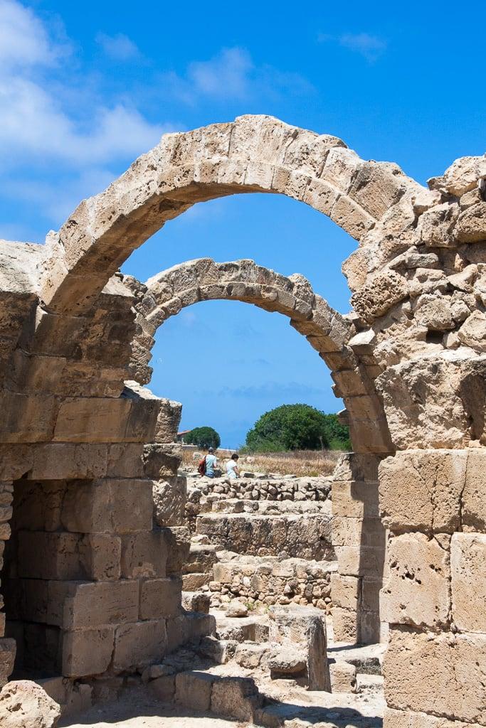 Obraz Saranta Kolones Castle. paphos paphosdistrict cyprus cy
