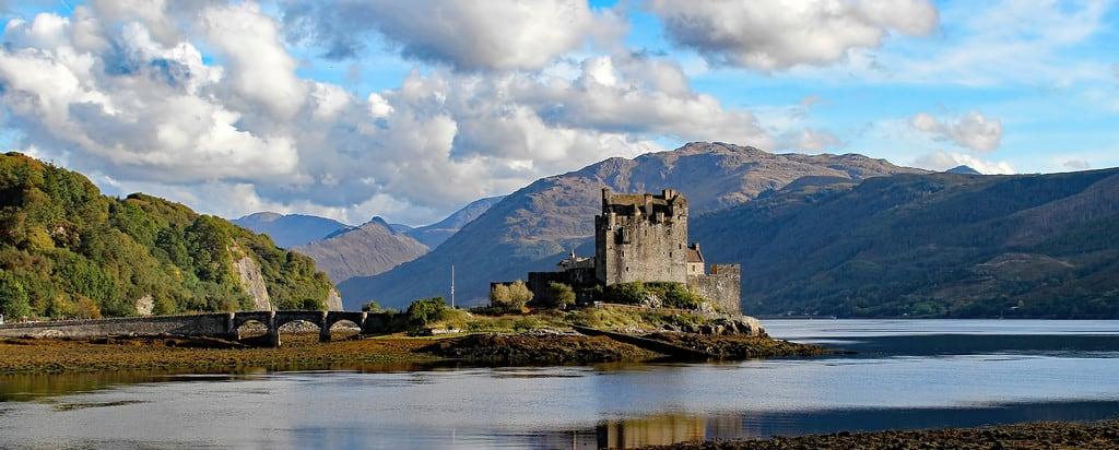 Image of Eilean Donan Castle. eilean donan castle scotland seas
