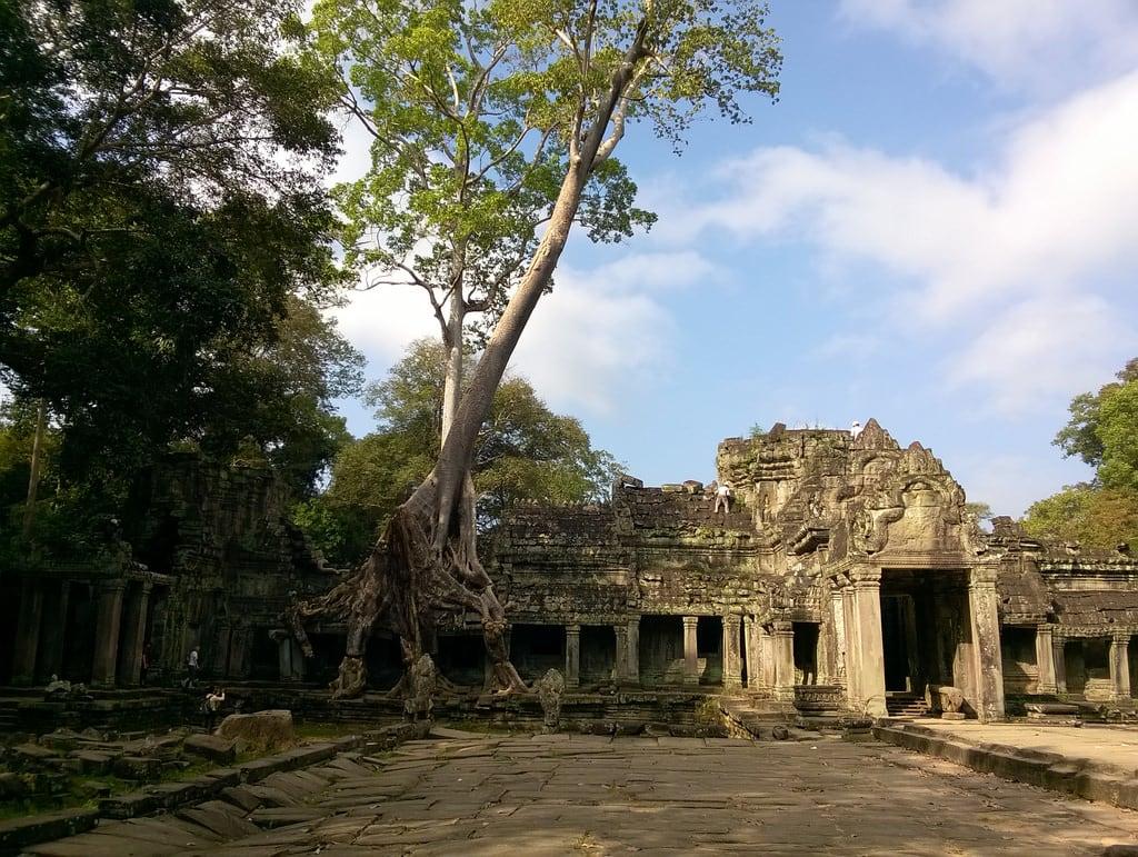 Afbeelding van Preah Khan Temple. preah khan agkor cambodia temple architecture stone ancient khmer
