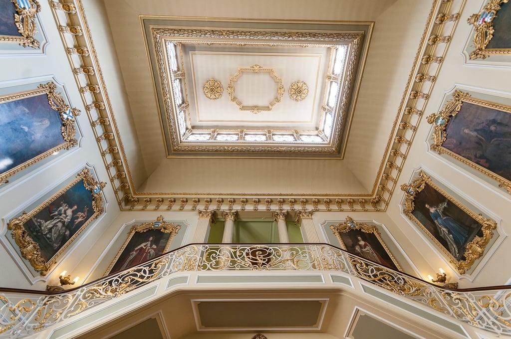 Wrest Park House 의 이미지. general nikon historic sigma photoshop garden ceiling blue stairs interior d300s travel statelyhome england 1020mm architecture green nikkor europe uk building excursion holiday indoor inside outing steps trip unitedkingdom