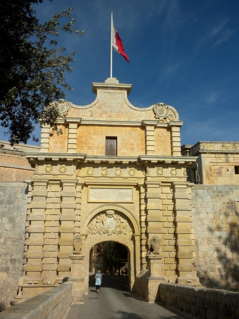 Mdina Gate 的形象. malta mdina