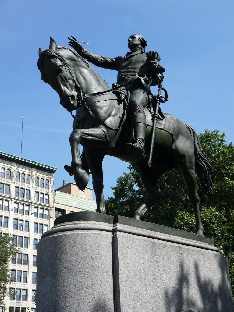 Billede af George Washington. georgewashington horse equestrian statue sculpture unionsquare newyorkcity nyc manhattan