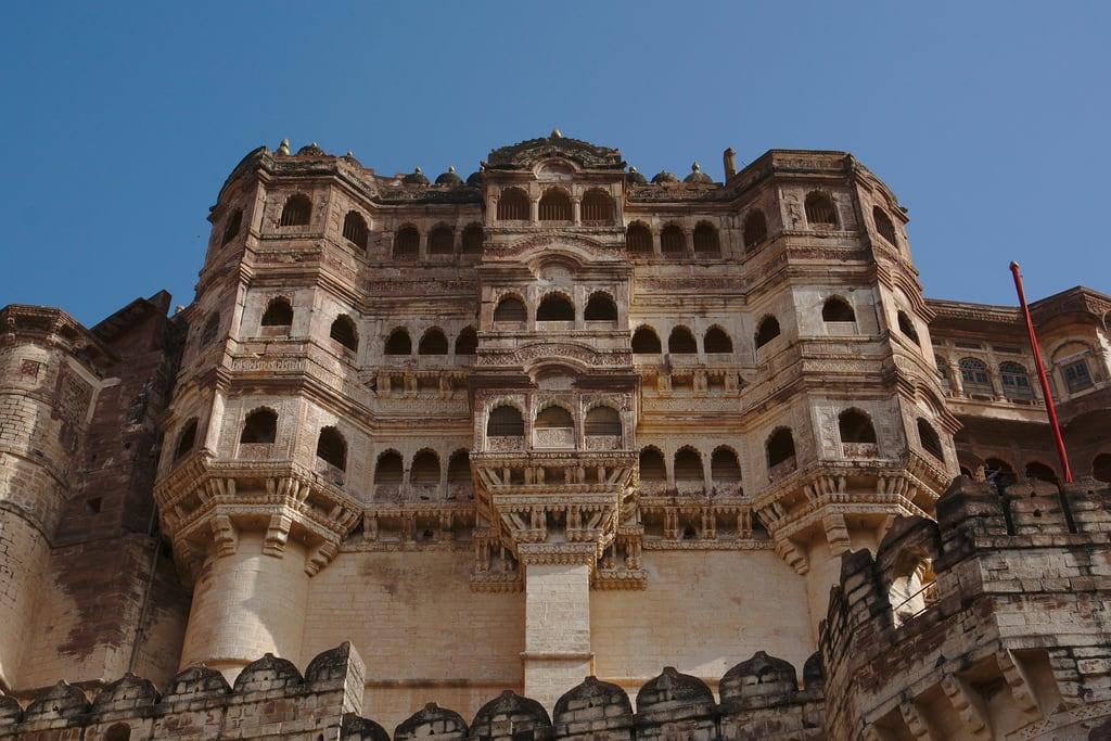 Obrázek Mehrangarh. asia asie citypalace inde india jodhpur maharaja maharani rajasthan palace palais architecture forteresse fortress mehrangarh