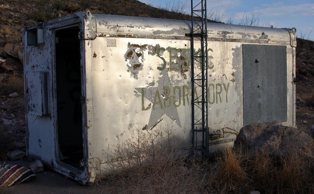Image of Seismic Laboratory. newmexico abandoned lascruces nmsu observatorydrive tortugasamountain seismiclaboratory osm:node=630006604