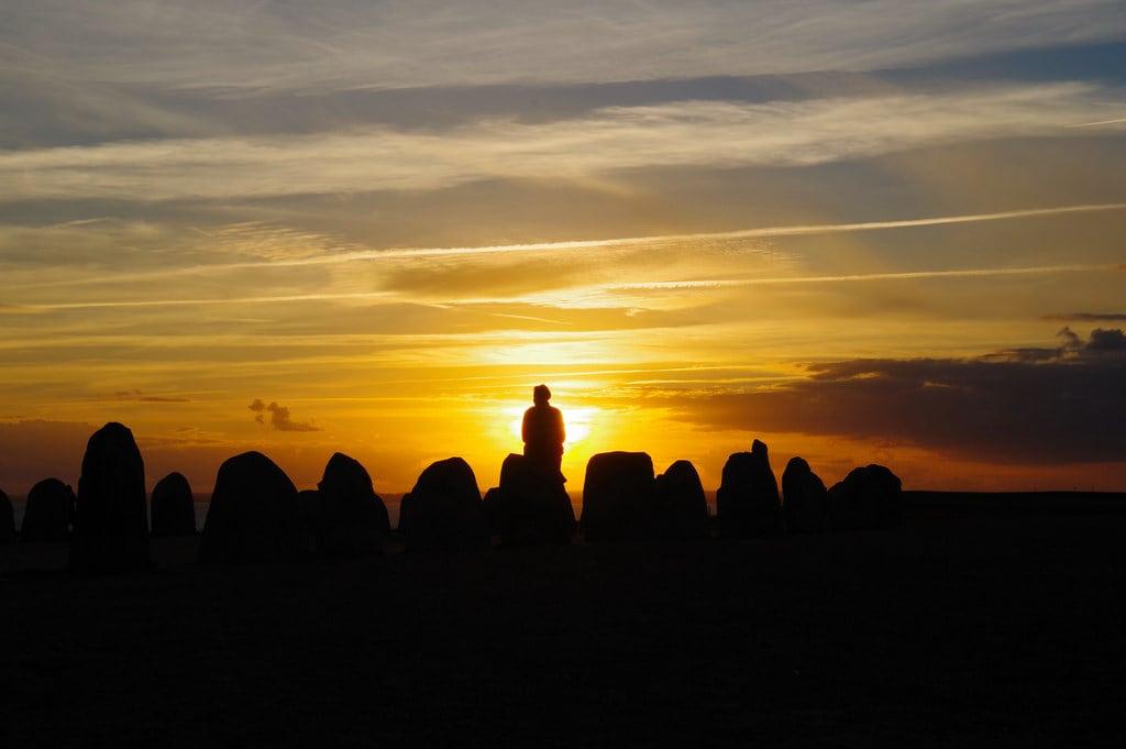Ales stenar 의 이미지. sigmaex1850mmf28 ale stones stenar kåseberga sweden ystad monolith monument sunset scania skåne österlen silhouette landscape