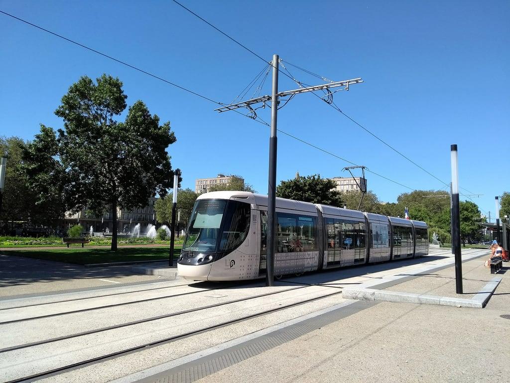 Obraz Porte Océane. frankreich france normandie lehavre tramway