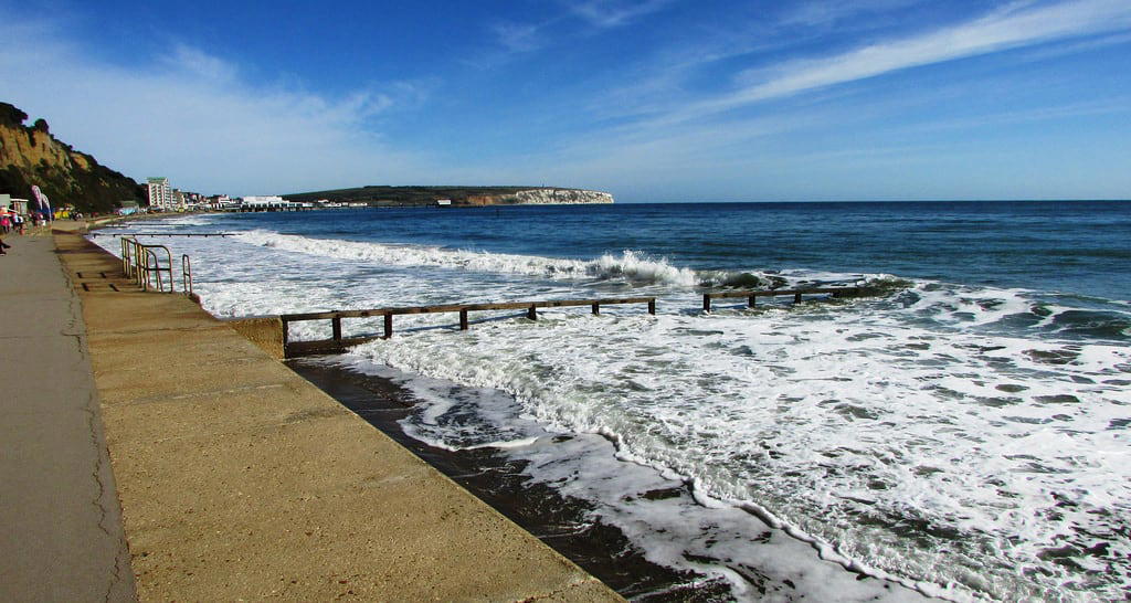 Obrázek Sandy beach. coast seaside shore isleofwight sea sandown shanklin