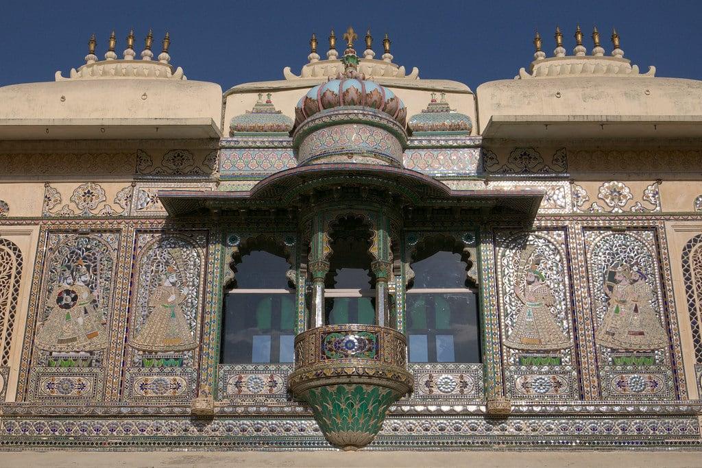 Image of City Palace. asia asie inde india rajasthan udaipur architecture citypalace palace palais window fenêtre balcon balcony