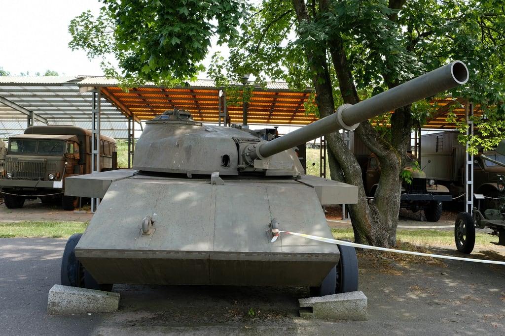 T-55 görüntü. posen polen museum panzer tank
