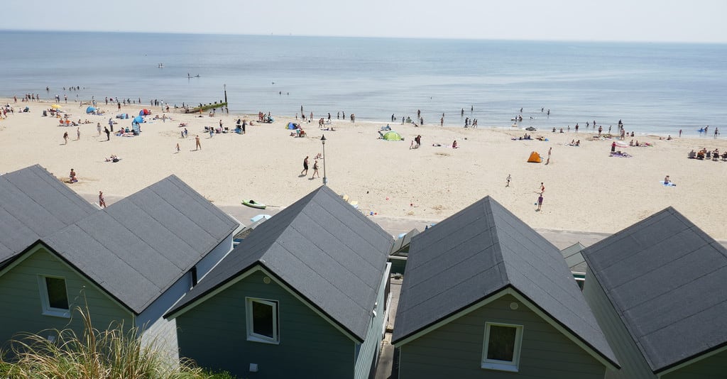 Imagem de Praia de Sandy. boscombe beach lodges