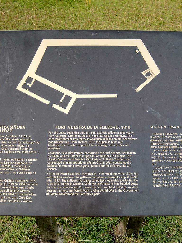 Fort Soledad görüntü. guam umatac fortsoledad