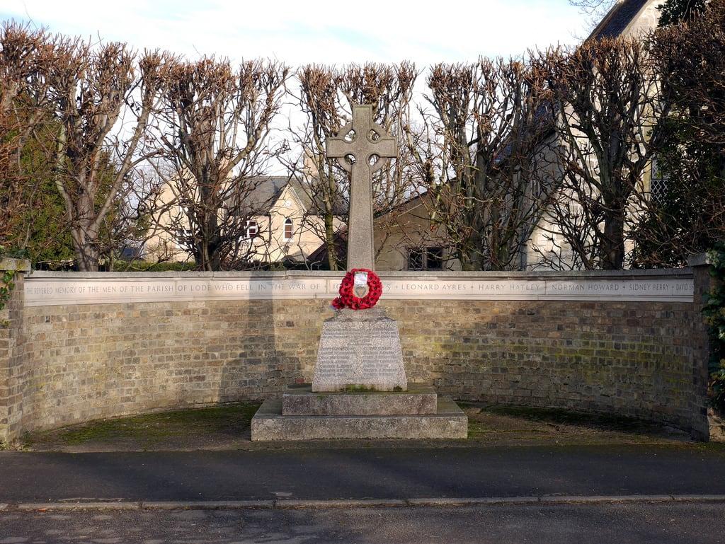 Image of War Memorial. cambridgeshire lode warmemorial worldwari worldwarii worldwarone worldwartwo