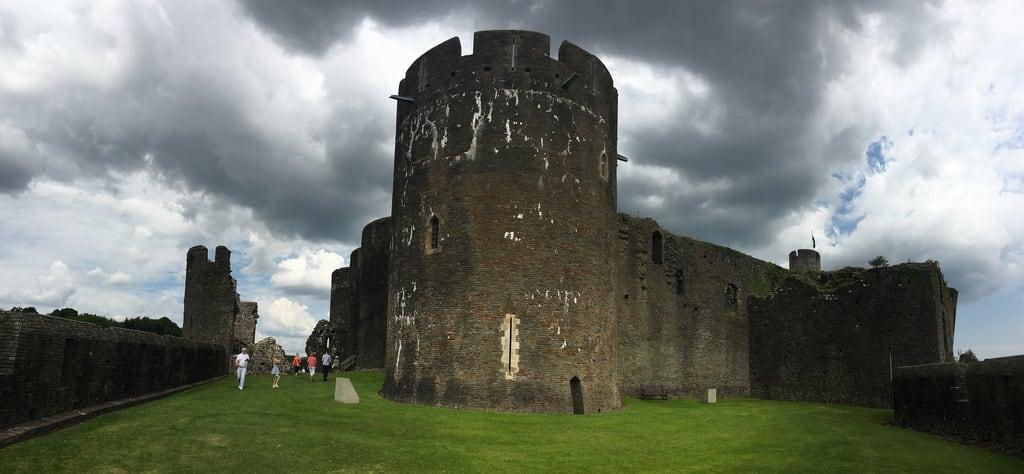 Bild av Caerphilly Castle. 