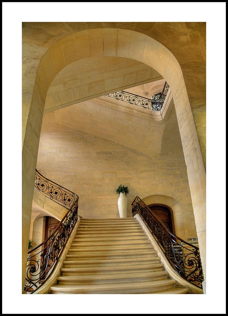 Obraz Hôtel de Ville. france pierre normandie escalier calvados mairie caen hôteldeville leuropepittoresque