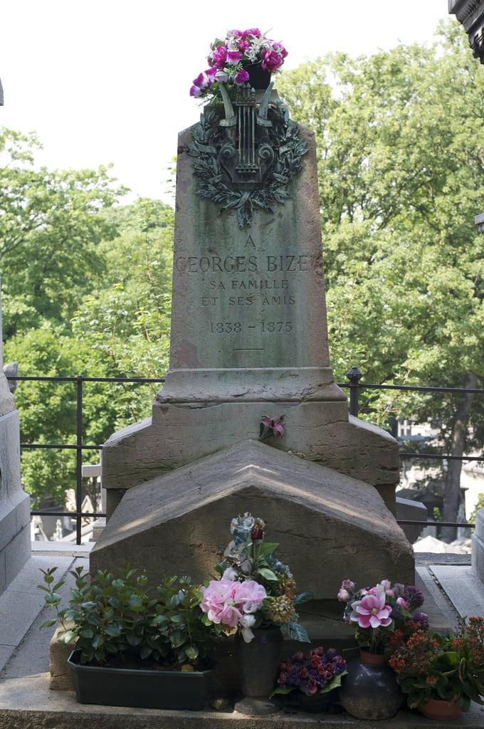 Image de Georges Bizet. paris france cemetery belleville tomb bizet pèrelachaise