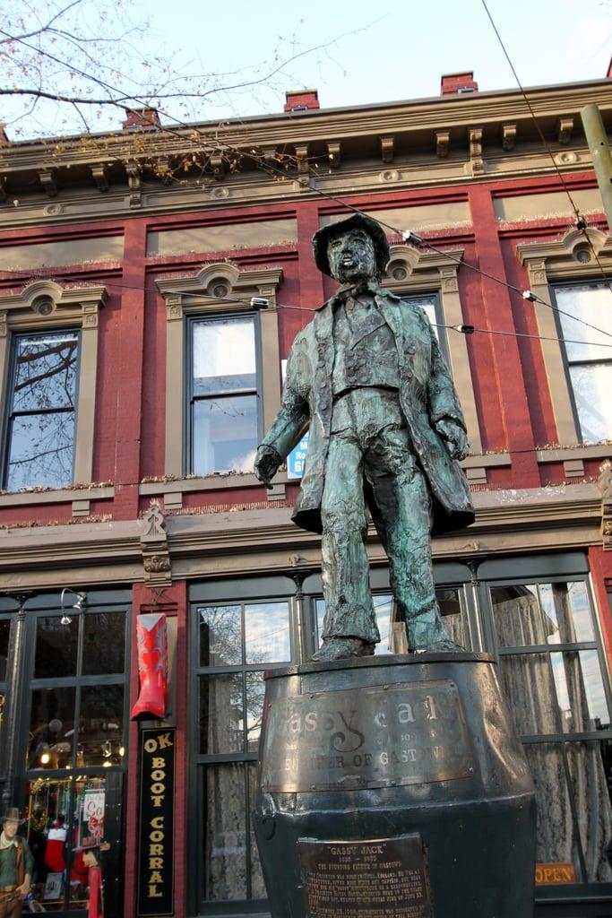 Image of Gassy Jack Statue. canada vancouver jack town downtown bc down columbia british gastown gass gassy konomark
