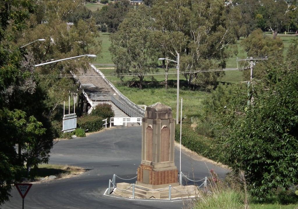 Image of War Memorial. new bridge wales memorial war south australia prince historic nsw alfred cenotaph gundagai
