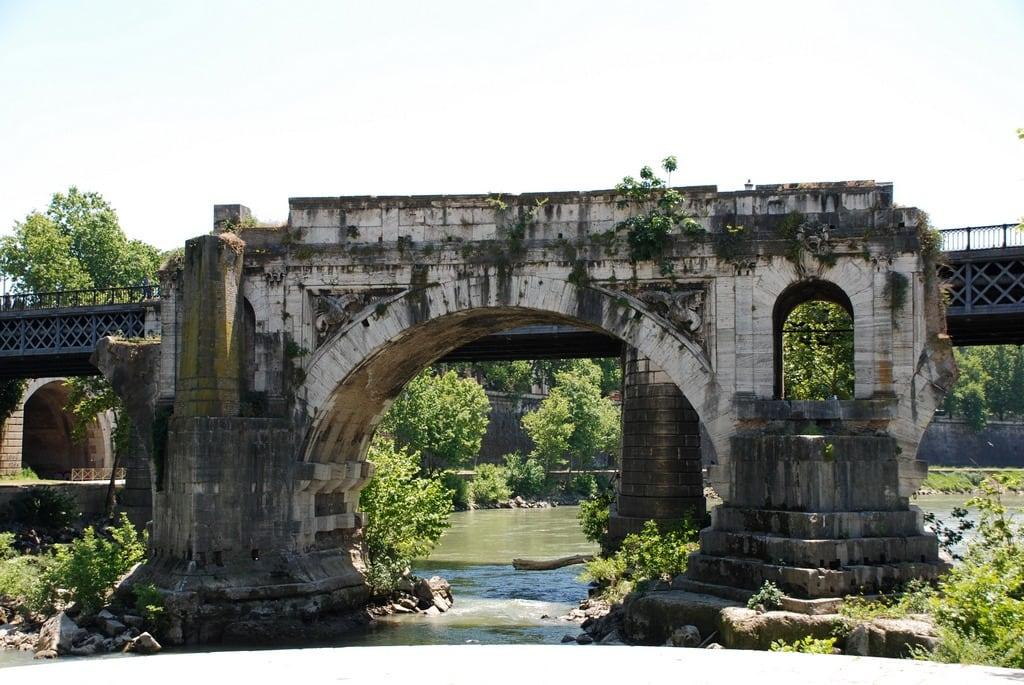 Obraz Ponte Emilio. bridge italy rome roma broken river italia fiume ponte tevere rotto ponterotto ponteemilio