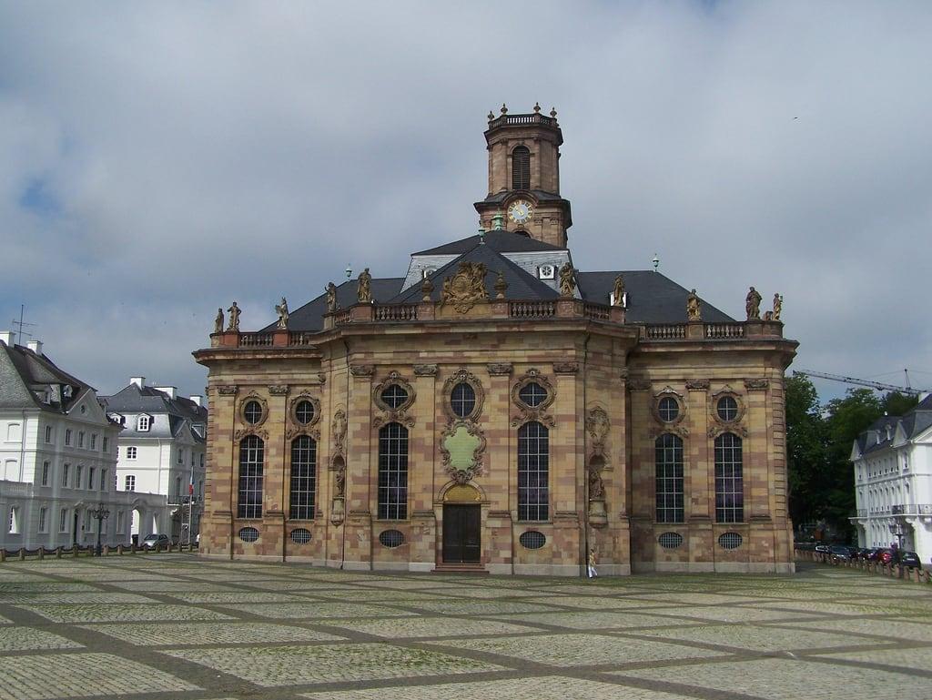 Ludwigskirche görüntü. deutschland saarland saarbrücken ludwigskirche
