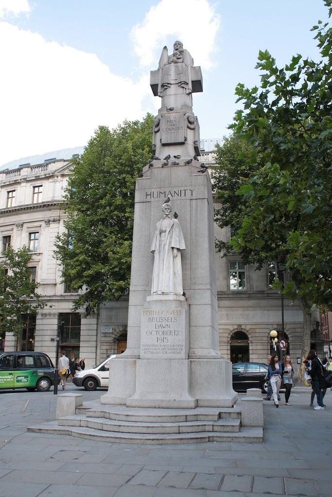 Image of Edith Cavell Memorial. london bobcutts robertcutts