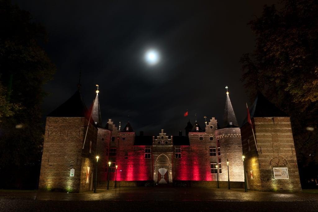 Obraz Kasteel van Helmond. night nacht avond brabant kasteel helmond