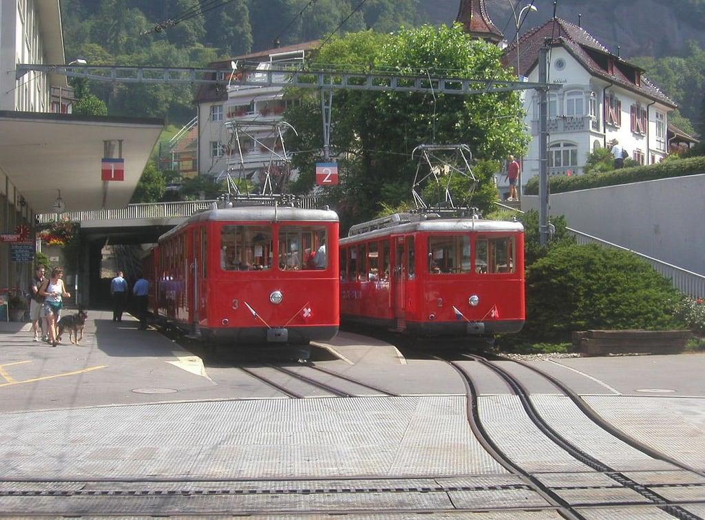 Bild von Vitznau Rigi Bahn. switzerland luzern lucerne rigi mountainrailway vitznau
