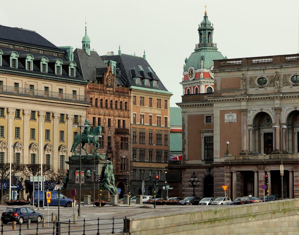 Obraz Gustav II Adolf. winter canon sweden stockholm gustavadolfstorg canoneos60d canonefs18135mmf3556is