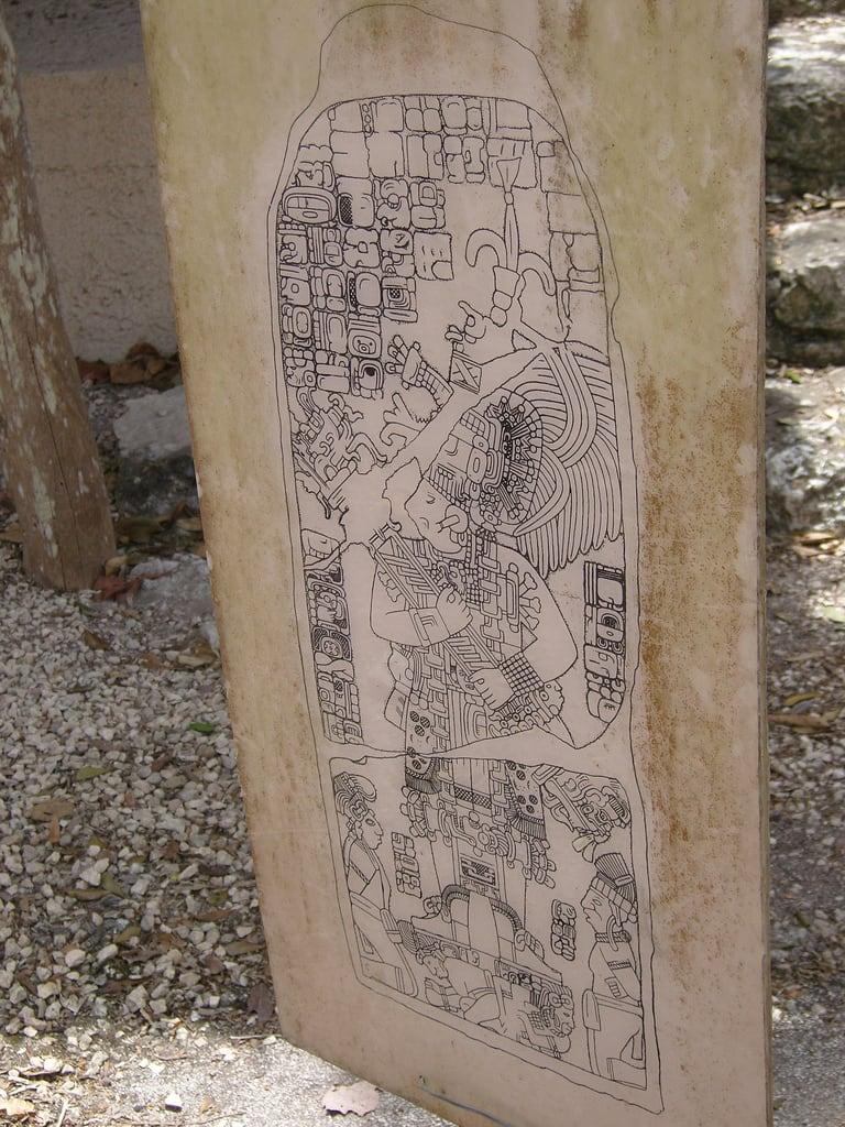 תמונה של Stela. archaeology mexico ruins calendar maya yucatán peninsula cobá longcount stela1