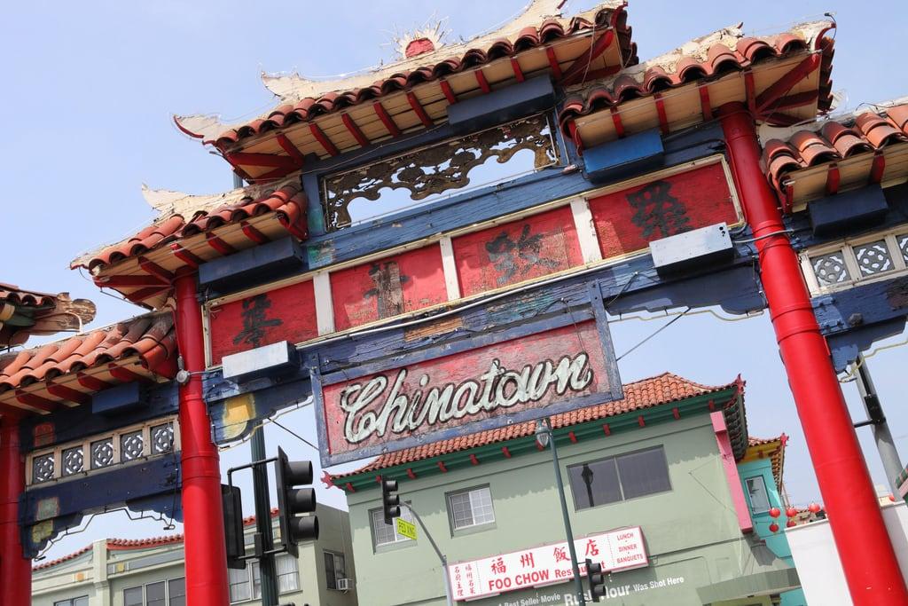 Chinatown Gateway 의 이미지. california losangeles chinatown chinese entrance gateway