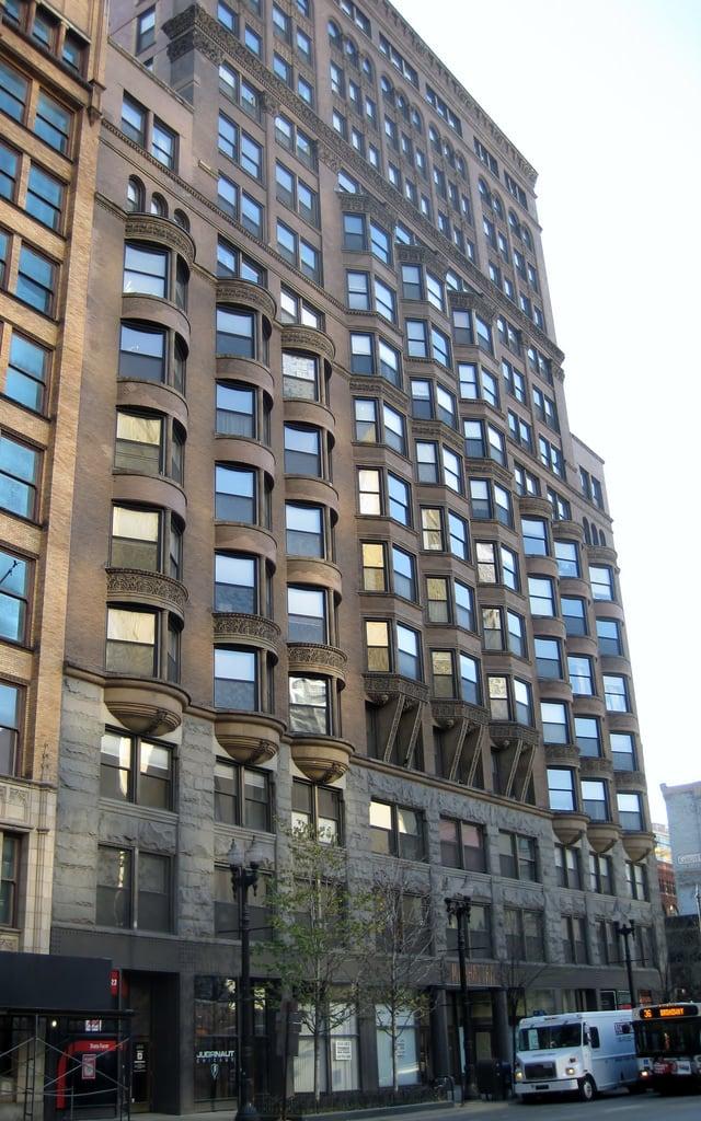 Obraz Manhattan Building. chicago illinois theloop cookcounty 1890s williamlebaronjenney