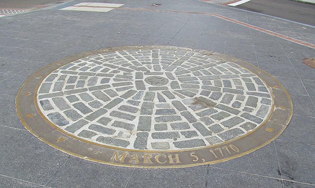 Boston Massacre Site képe. boston circle freedomtrail bostonmassacre americanhistory march51770