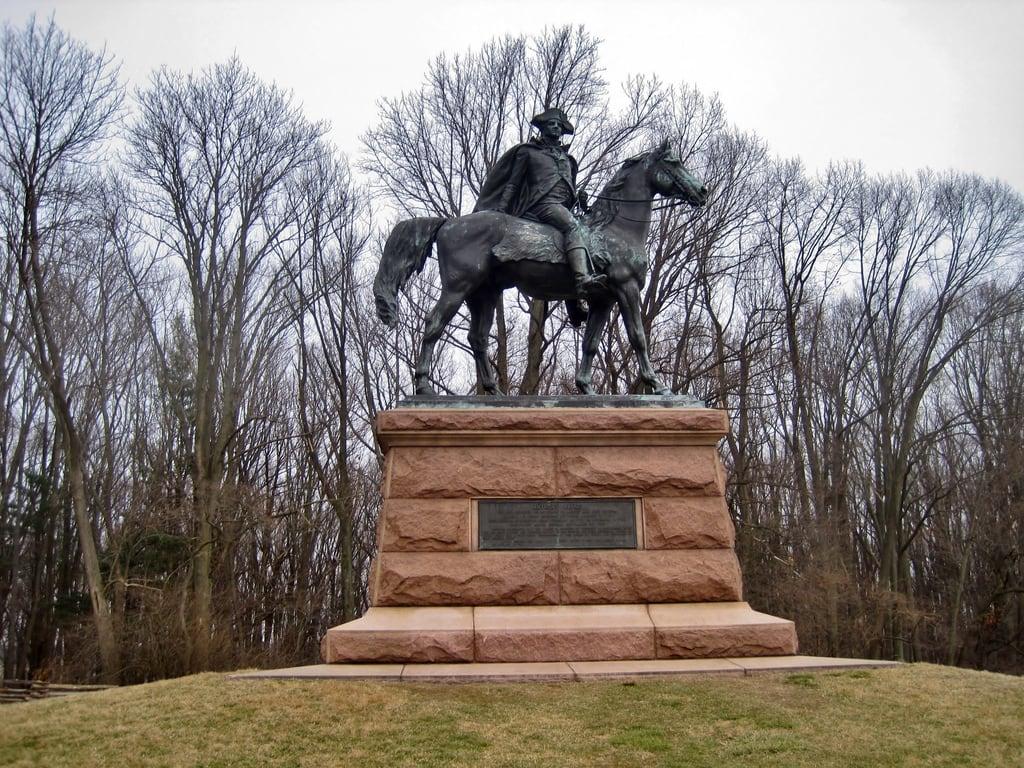 Image of General Wayne Statue. sculpture pennsylvania 1900s chestercounty nationalhistoricalpark bureaubrothersfoundry