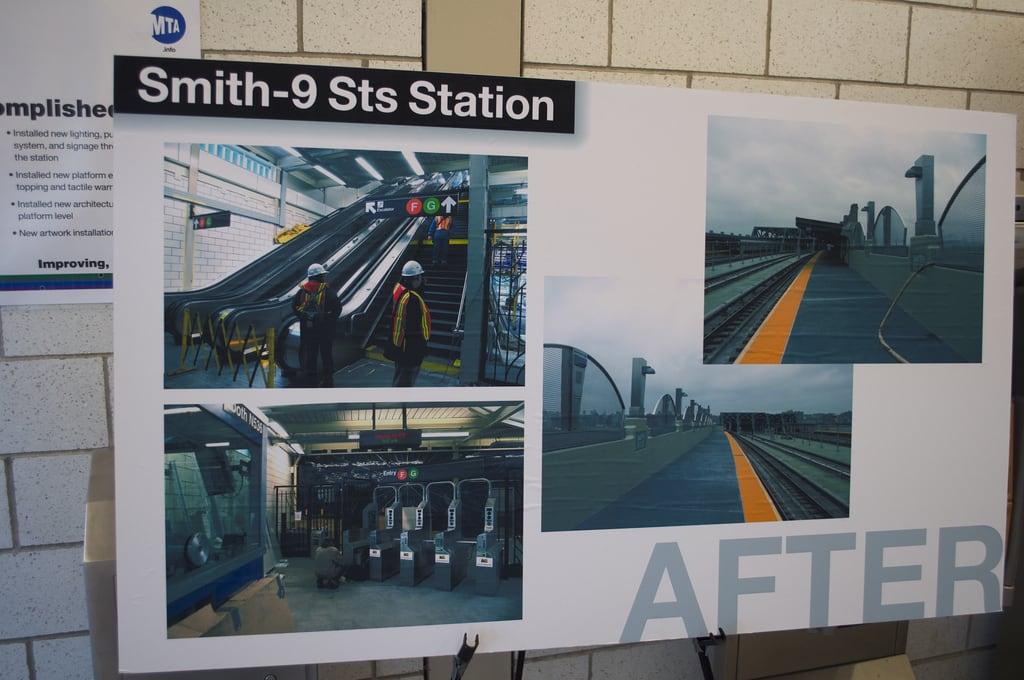 Ninth Street 의 이미지. newyorkcity brooklyn subway mta gothamist elevated renovation redhook reopening ind rapidtransit smith–ninthstreets