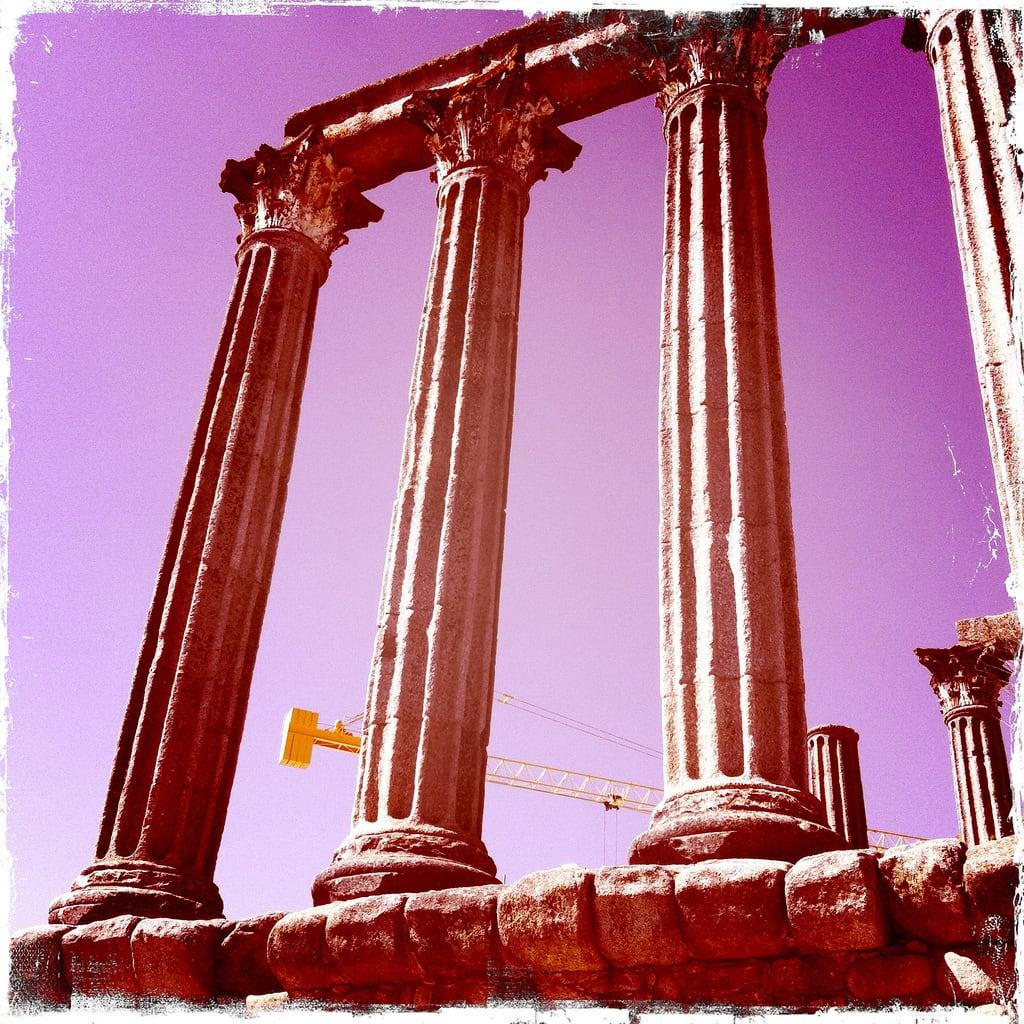 Templo de Diana görüntü. portugal évora