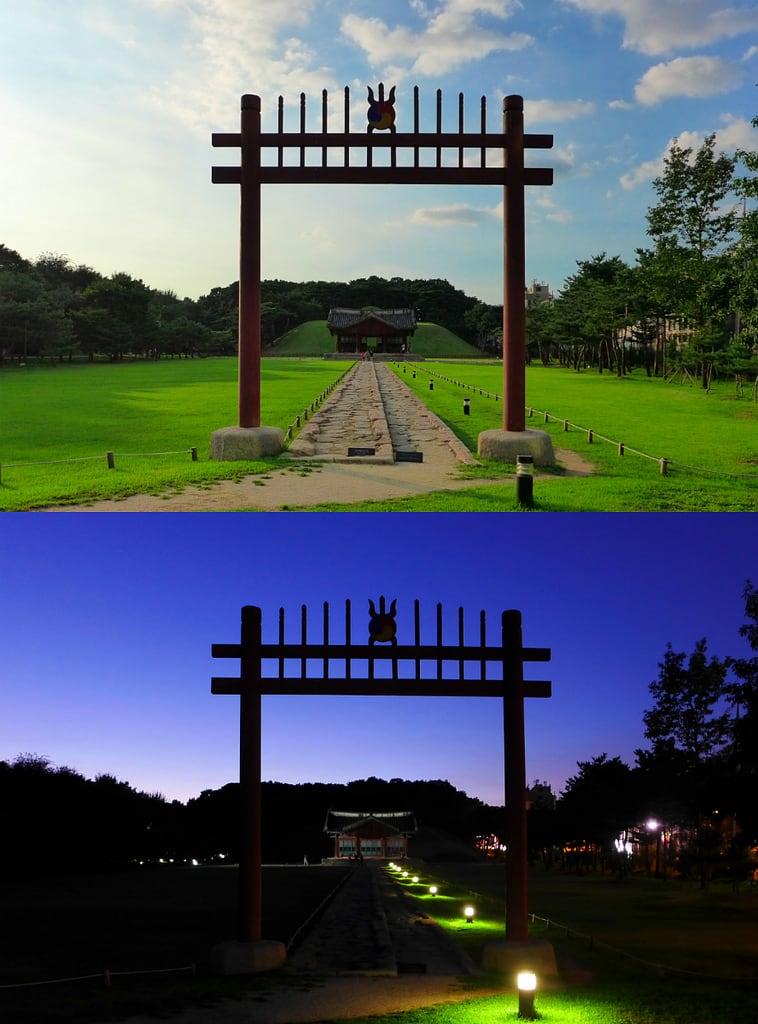 صورة Red Spiked Gate. korea seoul dayandnight 선릉 seolleung jeongneung 정릉 redspikedgate