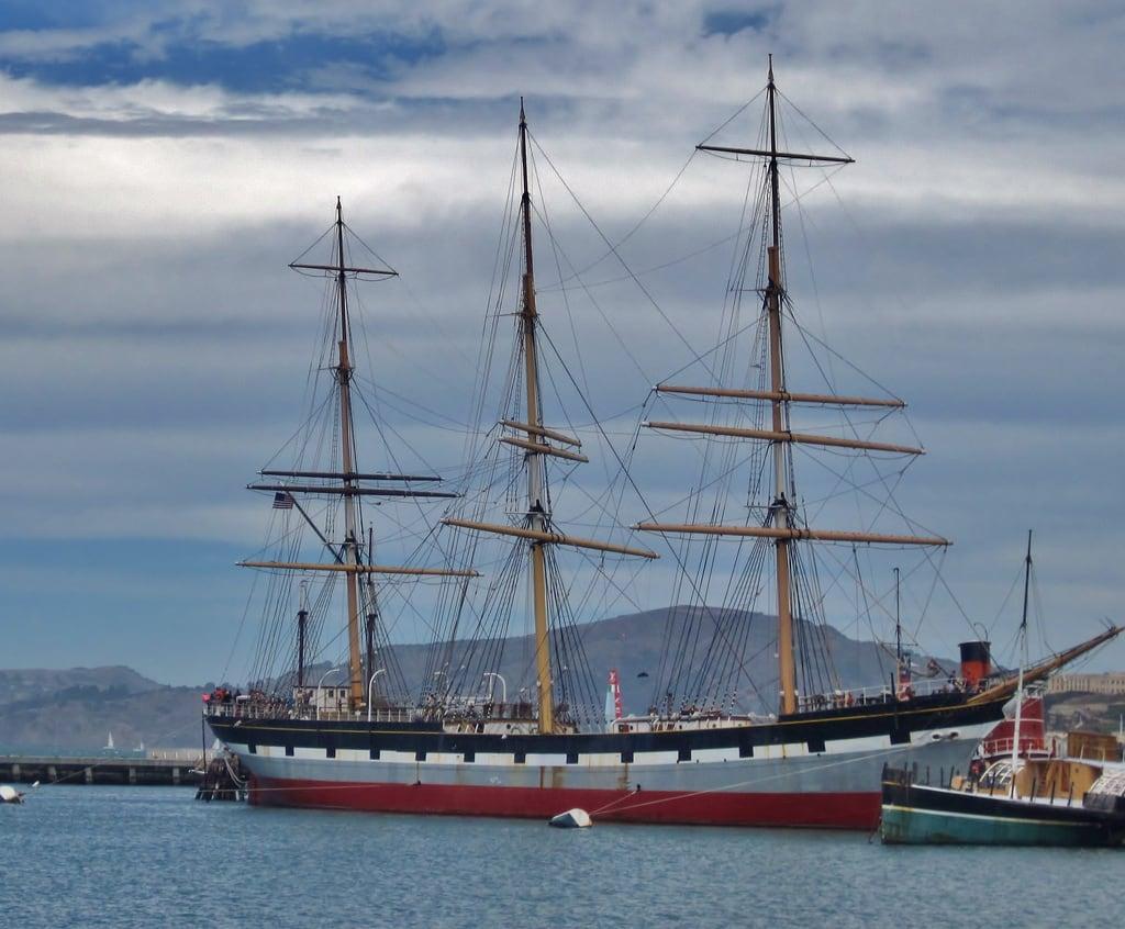Imagine de Balclutha. sanfrancisco california ship nationalhistoricalpark 1880s fullriggedship charlesconnellcompany