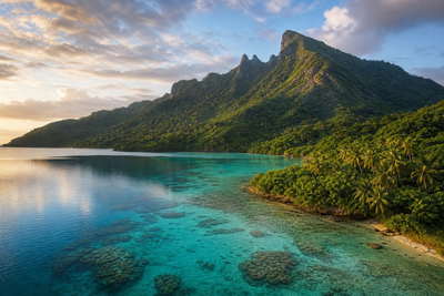 Wallis en Futuna: jade-vlecht van Wallis-lagune over Futuna-landtong golfbanden onder handelsstapelwolken, kopernevel van basiliek in Mata-Utu naar perkamentstapels bij Halalo-rif en kraterlint van Lalolalo-meer bij kaaimuur-groeven plus koprastof uit Sigave in de hero - achtergrond voor XPF markt-streepjes, EUR inter-eiland-charter-stempelvouwen bij glijkais in Mata-Utu en USD gerookte-vis-weegbriefjesbanden.