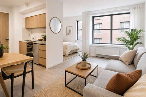 Prijs het huren van een klein appartement in het centrum € 571 (€ 263 - € 1,4K)