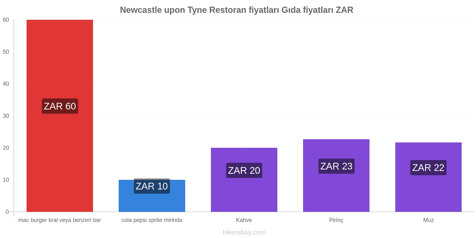 Newcastle upon Tyne fiyat değişiklikleri hikersbay.com